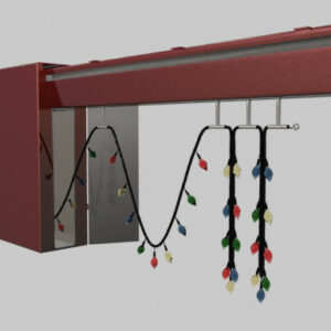 Track-Mounted Exterior Light String