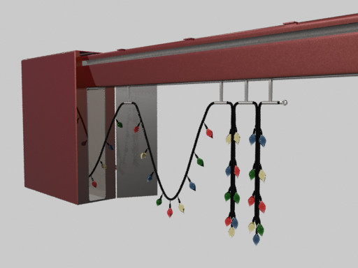 Track-Mounted Exterior Light String