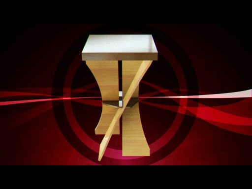 Table with Slanted Legs