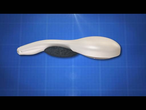 Shower Wand with Scrub Brush