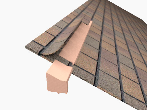 Shingle With Integral Fire Suppression System