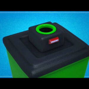 Receptacle with Can Counter