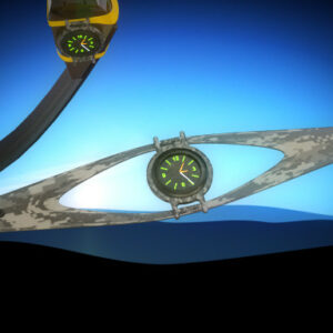 Mountable Timepiece for Hunting Weapon