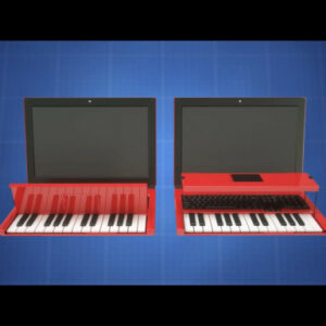 Laptop Computer with  Integrated Piano Keyboard