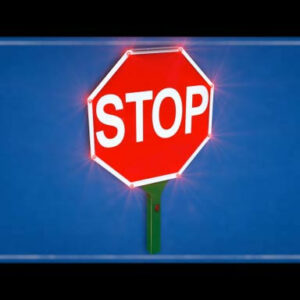 Illuminated Hand-Held Road Sign