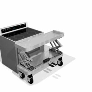 Height-Adjustable Kitchen Cart