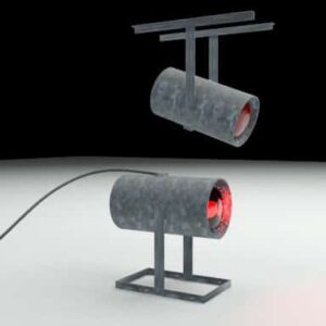 Heat Lamp With Dispersing Fan