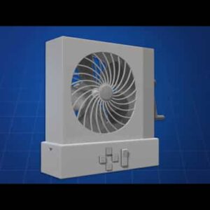 Hand Crank-Powered Fan
