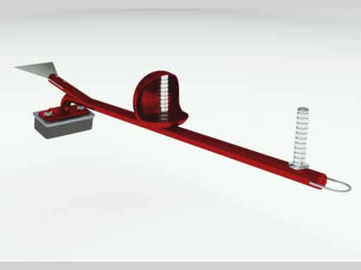 Grill Scraper with Attached Cleaning Brick