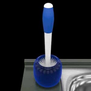 Garbage Disposal Brush and Holder