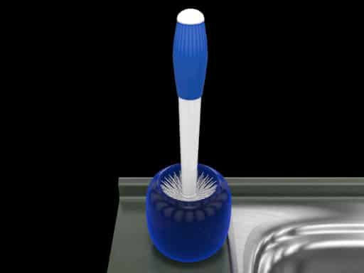 Garbage Disposal Brush and Holder