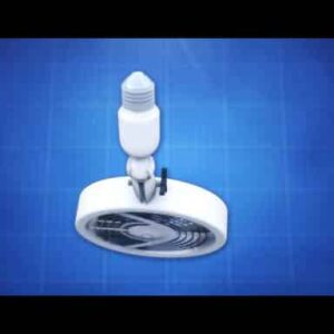 Fan with Light Socket Attachment