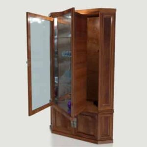 Curio Cabinet with Concealed Gun Rack