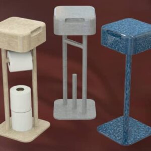 Combination Wipes And Toilet Paper Holder