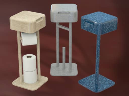 Combination Wipes And Toilet Paper Holder