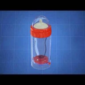 Bottle with Volumetric Displacement Means