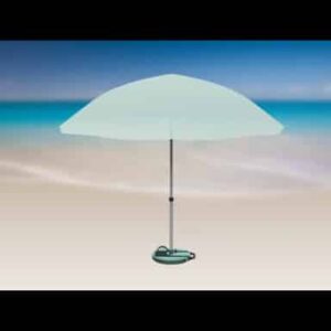 Beach Umbrella with Telescoping Pole and Base Plate