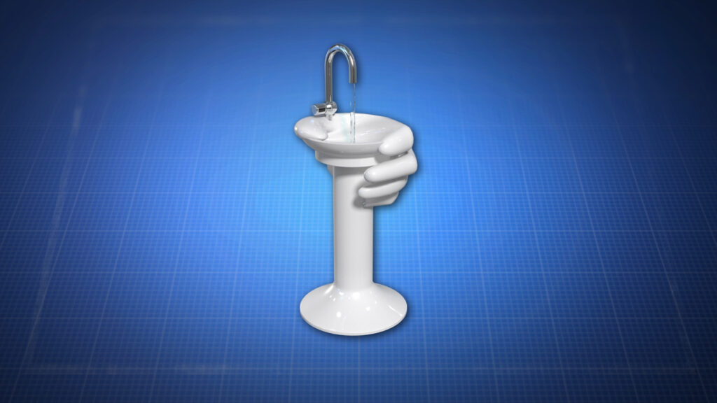 Hand Washing Station for Bathroom