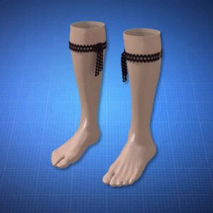 Hosiery With Toe Separator and Decorative Tie