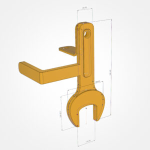 Railroad Hand Brake Locking Device